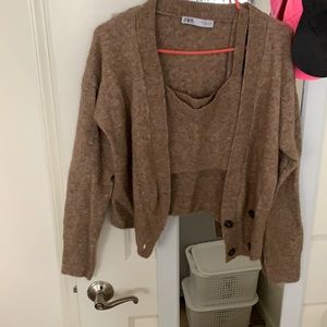 Zara two-piece sweater set
